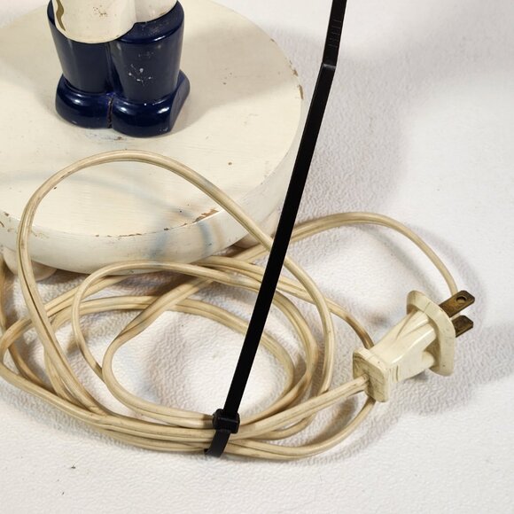 1950's Nursery Kids Baby Lamp Toy Soldier Boy Tested Working Vintage No Shade - Picture 14 of 16